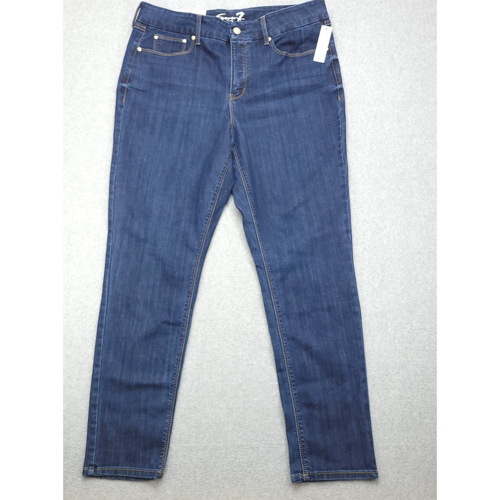 Seven Jeans Women's 16 Tummyless Skinny High Rise Stretch New